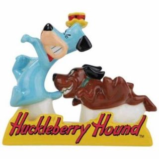 Westland Giftware Huckleberry Hound Dog Tray Salt Pepper Shakers Hanna Barbera