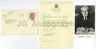 Harold Wilson - Uk Prime Minister - Authentic Autograph
