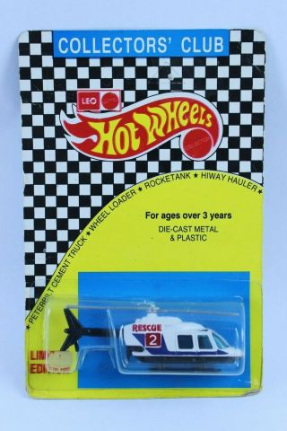 Fantastic Hot Wheels Leo India Rescue Helicopter On Card