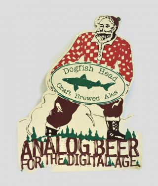 23 X 18 Metal Dogfish Head " Analog Beer For A Digital Age " Sign Craft
