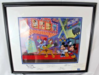 Disney Framed Signed Mickey 
