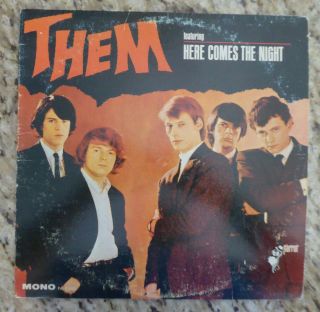 Them Here Comes The Night Lp Vinyl Parrot Pa 61005,  Mono 1965 (van Morrison)