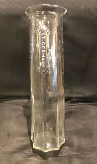 St Germain Liqueur Absinthe Promo 11 - 3/4 " Glass Carafe Pitcher Decanter