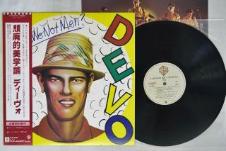 Devo Q; Are We Not Men? A: We Are Devo Warner P - 10591w Japan Obi Vinyl Lp