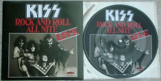 Kiss – Rock And Roll All Nite,  7 Inch Picture Disc With Sleeve,  Rare