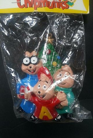 Rare Alvin Chipmunk Christmas Ornament Kurt Adler Package Tree Collectable