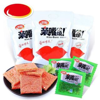 1x300g Wei Long Kiss Burn Spicy Strips Chinese Special Spicy Snacks Spicy Strip