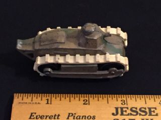 Very Early Tootsietoy Army Tank World War 1 Tootsie Toy 2 Of 2 Listed