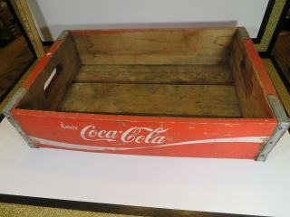 Coca Cola Coke Wood Case Carrying Crate Soda Pop Bottle LOOK 2
