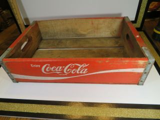 Coca Cola Coke Wood Case Carrying Crate Soda Pop Bottle LOOK 3