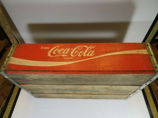 Coca Cola Coke Wood Case Carrying Crate Soda Pop Bottle LOOK 4