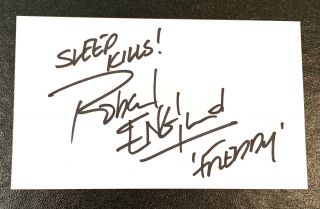 Robert Englund Actor Signed Autograph 3x5 Index Card Nightmare On Elm Street