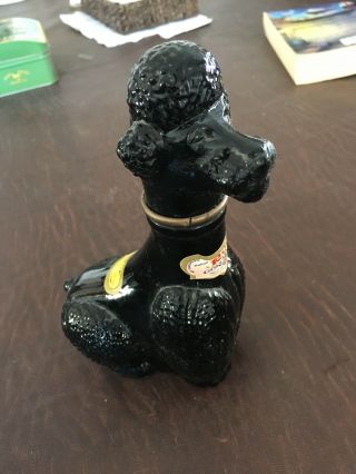 Vintage Gori Poodle Dog Glass Liquor Decanter Bottle Italian - Schenectady,  Ny