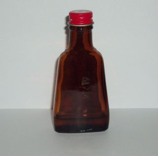 RARE 1960 ' s Vintage Schilling BUTTER FLAVOR EXTRACT Glass Bottle METAL Cap EUC 4