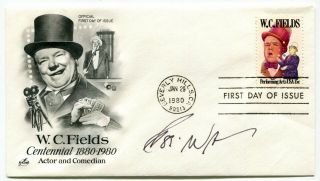 Usa - 1980 Wc Fields Fdc Cover - Signed By Actor / Comedian Robin Williams