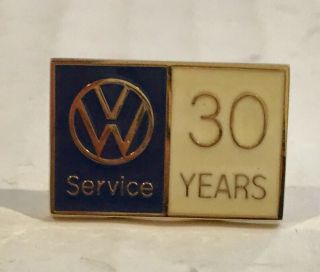 Vintage Vw Volkswagen Service 30 Years & 20 Employee Service Pin Tie Tack