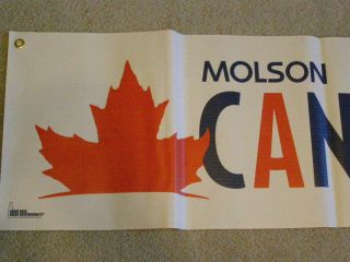 Molson Canadian Beer Heavy Vinyl Banner Man Cave 14 