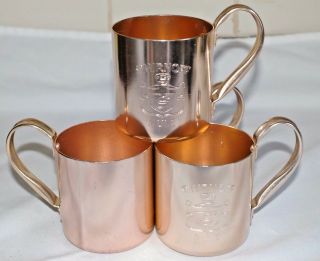 4 Smirnoff Copper Mule Mugs
