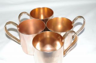 4 Smirnoff Copper Mule Mugs 2