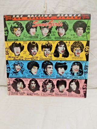 The Rolling Stones Some Girls Withdrawn Jacket Rolling Stone Records Coc 39108