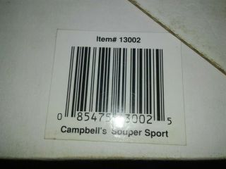 1/3 scale Campbell ' s Soup Pedal Car Limited Edition 10,  000 (1996) Souper Sport 6