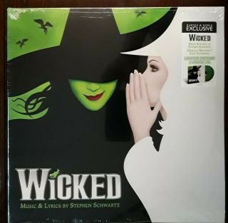 Wicked Broadway Cast Stephen Schwartz 2 Lp Green Vinyl 2016 Limited Exclusive