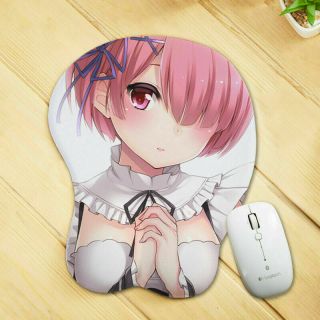 Re:life In A Different World From Zero Ram 3d Breast Mousepad Playmat Wrist Rest