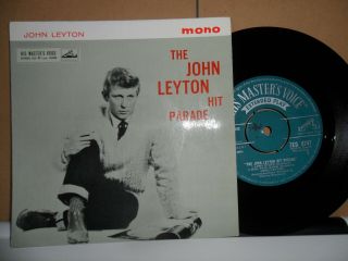 John Leyton Hit Parade.  R.  G.  M.  Joe Meek.  Hmv.  4 Track Ep.  7 " Vinyl.  45 Rpm