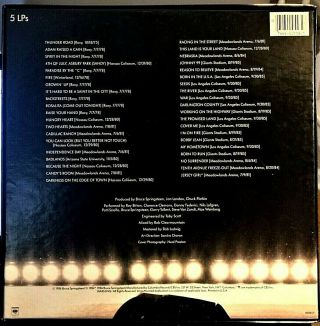 BRUCE SPRINGSTEEN LIVE 1975 - 85 5LP BOX SET W/ BOOKLET Columbia C5X 40558 NM / EX 4