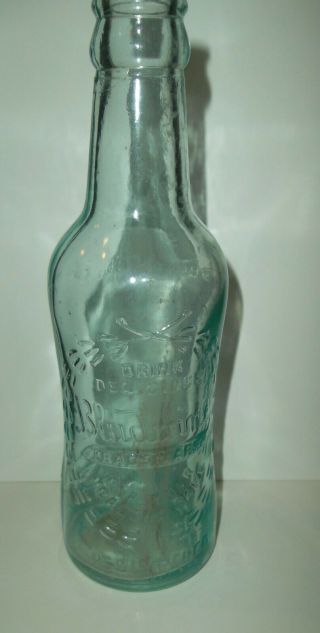 Vintage Bottle Bludwine M.  J.  Ryan Bottling Mahanoy City Pa.  6 1/2 Oz.