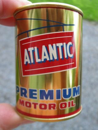 Rare Old Vintage Atlantic Motor Oil Tin Can Bank - Best I 