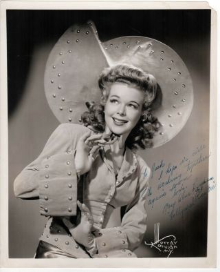 Mary Alice Bingham Actress Signed Photograph Photo Autograph 1940s Hollywood