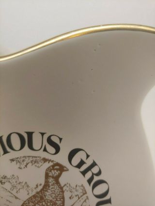 Vintage The Famous Grouse 90 Proof Scotch Whiskey Pitcher 2