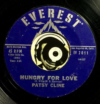 Patsy Cline Early Country 45 Everest 2011 Hungry For Love Then You 