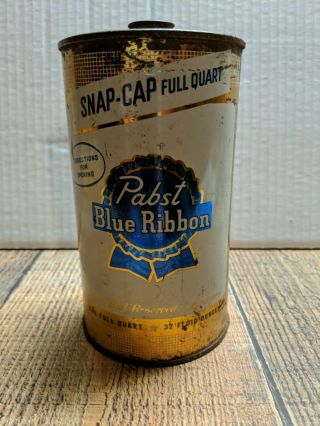 Pabst Blue Ribbon Quart Cone Beer Can 2