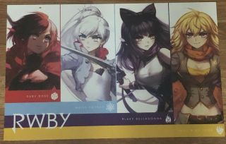 Anime Expo 2018 Rwby Ruby Weiss Blake Yang Poster Viz Media