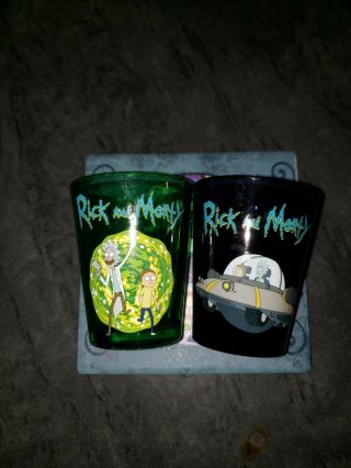 Rick and Morty 2 Pack Shot Glass Set 3