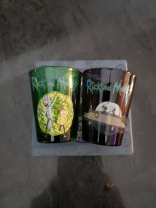 Rick and Morty 2 Pack Shot Glass Set 4