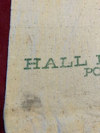 Vintage RARE HALL ROBERTS ' SON Hybrid Seed Corn Cloth Sack Bag Postville,  Iowa 7