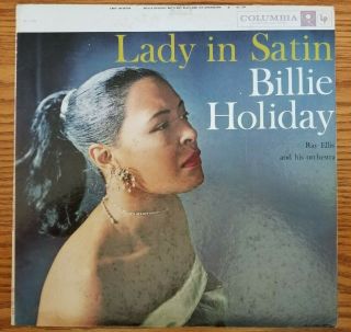 Vtg 33 Billie Holiday W/ Ray Ellis & His Orchestra ‎lady In Satin Columbia 