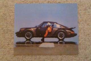 1977 Porsche 911 Turbo Coupe Showroom Advertising Sales Poster Rare Awesome L@@k
