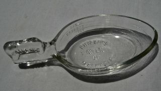 Antique 1890 " Phillips Milk Of Magnesia " Glass Advertising Drug Dose Glass Spoon