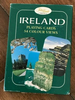 Vintage " Ireland " Deck Of Playing Cards•complete •john Hinde •54 Photos