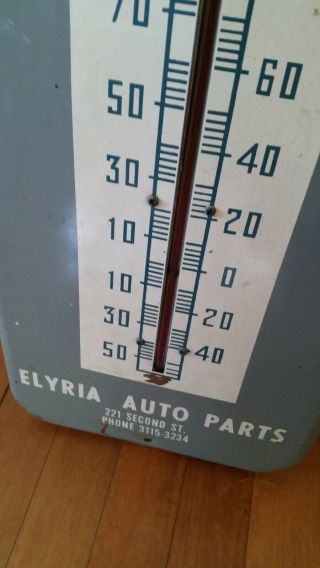 antique vintage 1960 Martin Senour Paints auto parts advertising thermometer 5