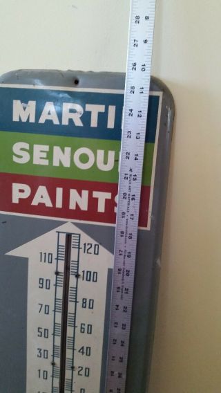 antique vintage 1960 Martin Senour Paints auto parts advertising thermometer 7