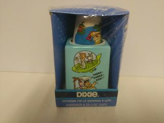 The Flintstones And The Jetsons 1990 Dixie Cup Dispenser Nib Factory