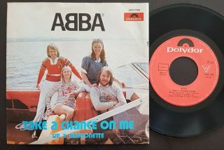 Abba 1977 Single Made In Portugal 45 Ps 7 Take A Chance On Me