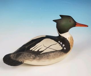 Rare Royal Doulton Merganser Male Duck Signed By Lem Ward (hn3518 2644)