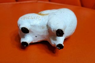 Ron Hevener Buff Tan Cream Pomeranian Canine Dog Handmade Figurine Figure 5