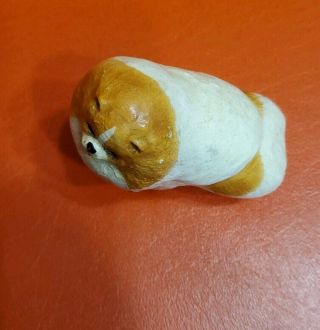 Ron Hevener Buff Tan Cream Pomeranian Canine Dog Handmade Figurine Figure 6